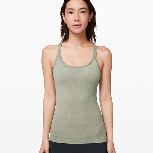 lululemon Ebb To Street Tank II Sea Moss Size 4 - Picture 4 of 5